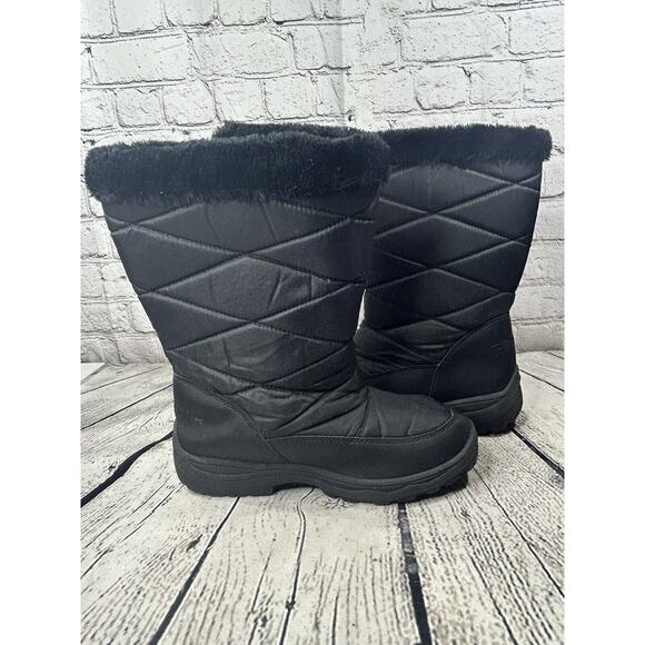 Mountain Warehouse Women’s ICE II Snow Boots With Fur Black Size 8 - Picture 5 of 8